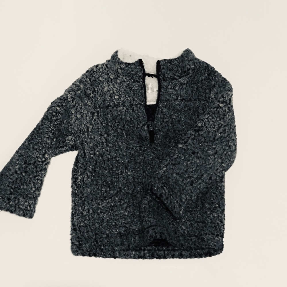 4T boys Sherpa quarter zip pullover